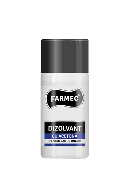 Dizolvant cu acetona Farmec pentru lac de unghii, 50 ml