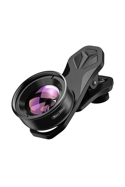 Lentila Macro Telefon HD 100mm, Apexel, 10X, Multi Layer, 4K, Clip Universal pentru smartphone