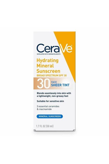 Cremă minerală hidratantă pentru față SPF 30 cu ceramide esențiale, 50 ml