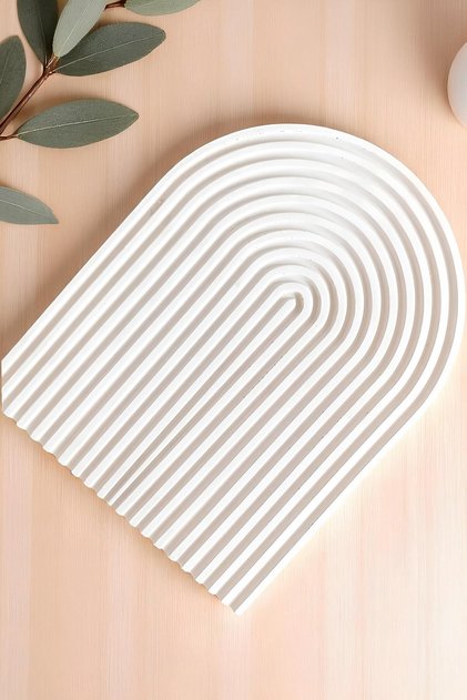 Large Concrete Decorative Presentation and Serving Tray