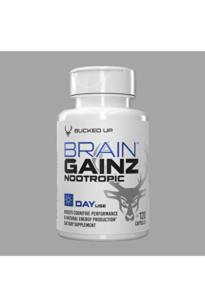 BUCKED UP Brain Gainz Nootropic Lions mane+Same+PQQ+Niacin+