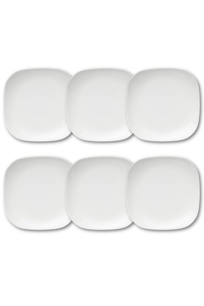 6 Pcs Opal ware Side plate 16cm Dishwasher Microwave safe
