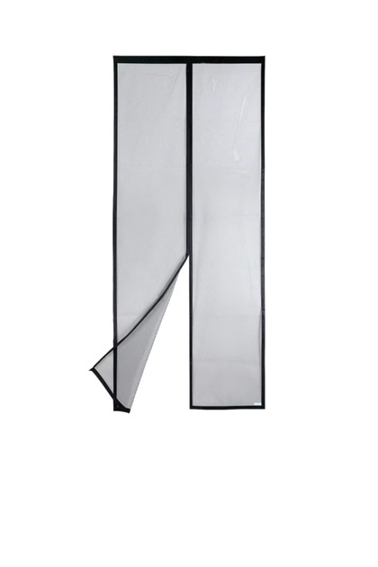 Plasă de insecte, magnet, neagră, 90 x 200 cm