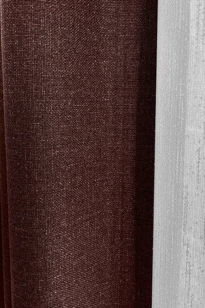Nova Series Pleatless Linen Background Curtain - Brown