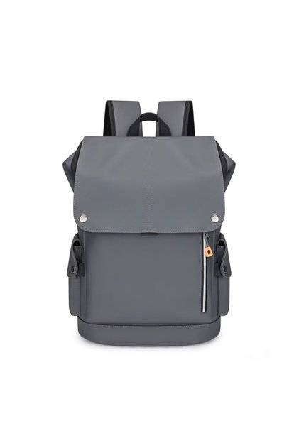 Rucsac Unisex Gri Poliester Impermeabil Clapetă Capse 31x43 cm GT3741