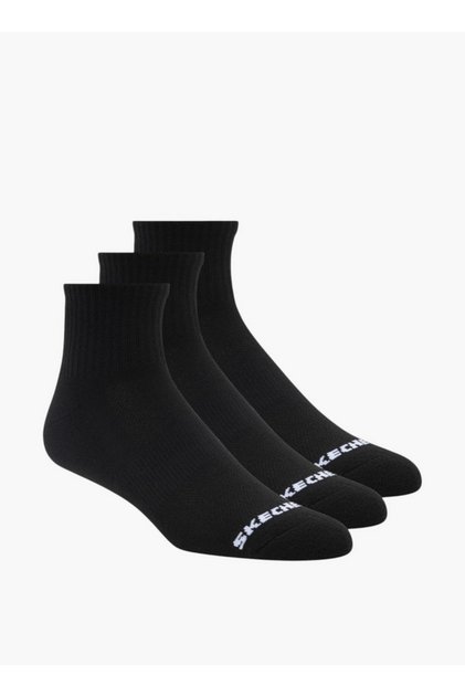 Logo Print Half-Terry Quarter Length Socks - Set of 3