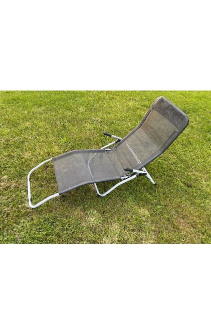 Taşınılabilir Katlanabilir Metal Gövdeli Şezlong