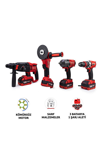 Dawreek DÖRTLÜ SET MW600R (13mm Ç.Mandren+S.Sıkma+Ş.Spral+Ş.Hilti