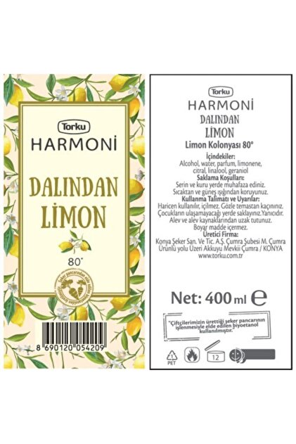 Torku Harmoni Dalından Limon 400 ml - 2