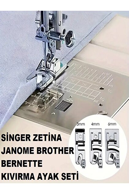 Swart Singer Beko Zetina Janome Brother Homemax Moonstar Kıvırma