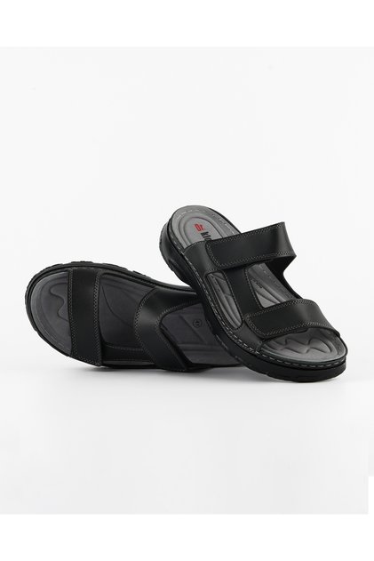 Men's Slippers - Black - Comfort Supported Structure, Stylish Design, Soft Sole, Suitable for Daily Use