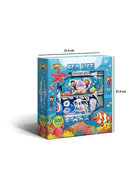 Genel Markalar Sealife Sticker Box - Çocuklar Için 800+ Sticker