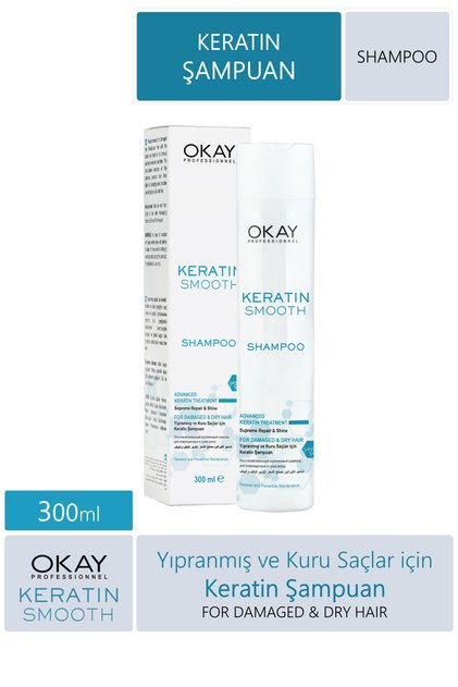 Okay Keratin Smooth Şampuan 300 ml