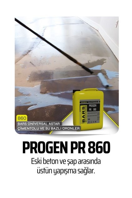 860 ÜNİVERSAL ASTAR ÇİMENTOLU VE SU BAZLI ÜRÜNLER İÇİN GENEL ASTAR