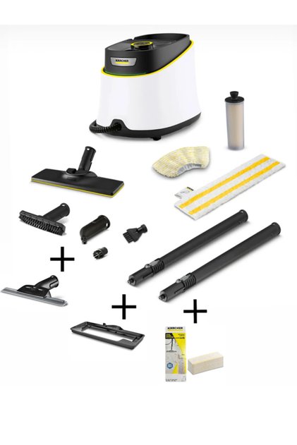 Sc 3 Deluxe Buharlı Temizlik Makinesi Cam Temizleme Aparatı Halı Başlığı 15li Bez