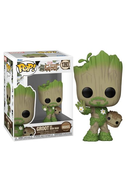Pop Marvel We Are Groot - Groot As Iron Man No:1393 Bobble-head