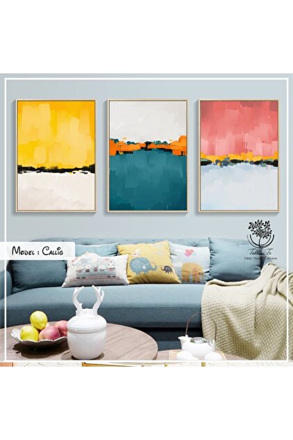 Metal Framed Real Glass Table Callig Set of 3