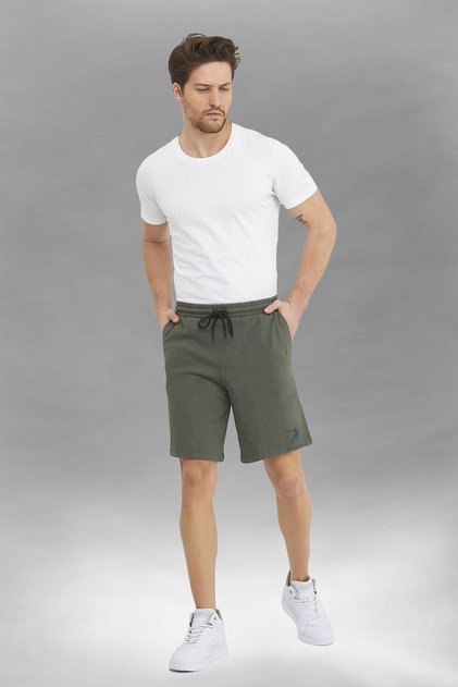 Reflector Logo Printed Cotton Sports Shorts