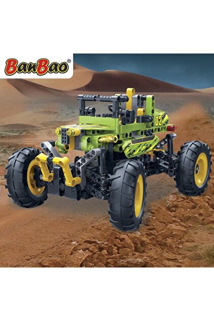 Banbao Yapı Oyuncak Ile Uyumlu 380 Parçalı Arazi Aracı Teknik Yapı