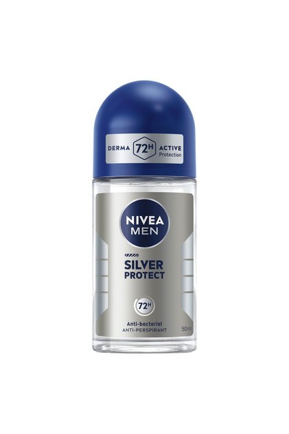 Men Silver Protect Antibacterial Anti-Odor Roll-on Deodorant (50ml)