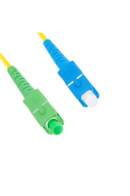Cablu de rețea cu fibră optică cu lungimea de 2 m și conectori sc/apc-sc/upc, sm, simplex 3,0 mm