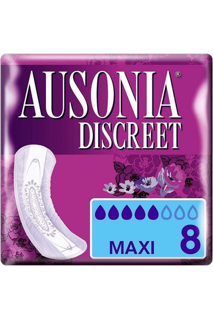 Absorbante de noapte pentru incontinenta urinara, Discreet, 8 buc. Ausonia