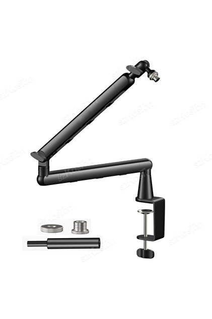 Mic Arm Professional Studio Low Profile Mic Arm with Extended Riser Cable Management Adjustable Micr