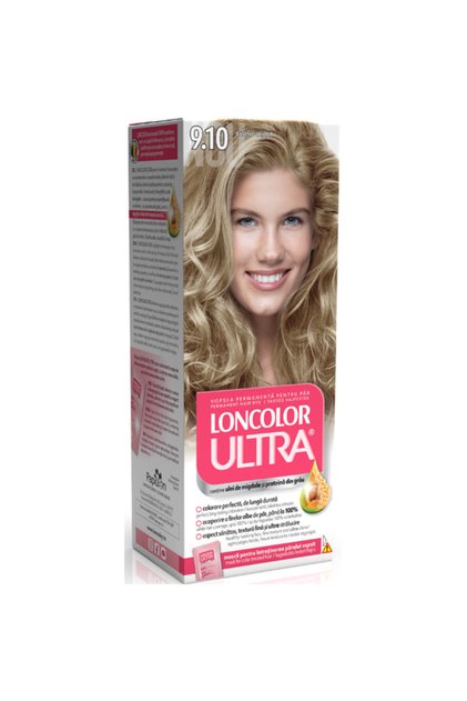 Vopsea de par permanenta Loncolor Ultra 9.10, Blond Irizat, 100 ml