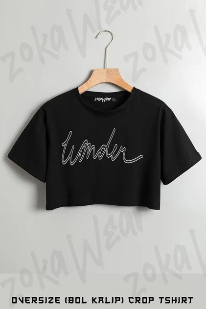 Wonder V2 Shawn Mendes Printed Oversize Crop T-Shirt