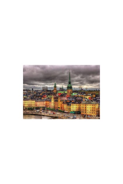 Puzzle - Views of Stockholm, Sweden, 1000 piese, include lipici puzzle