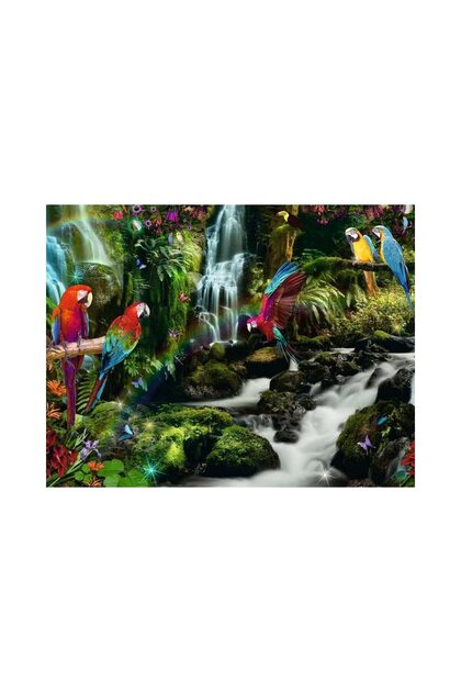 Puzzle 2000 piese - Papagali In Jungla