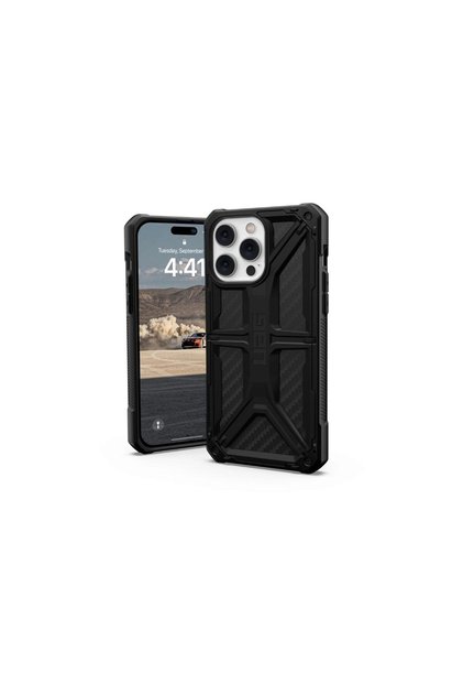 Husa iPhone 14 Pro Max Monarch Series Carbon Fiber, military drop tested