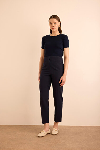 Woven Trousers with Front Pocket Detail