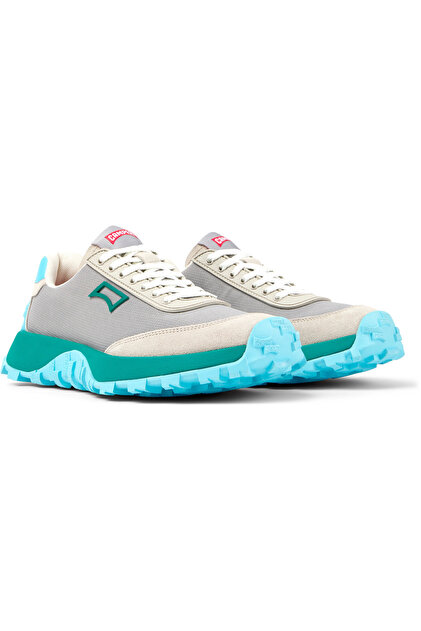 Kadın Gri Rahat Taban Sneaker Bağcıklı Renk Detaylı Günlük Kullanım Dayanıklı DrifttrailVıbram