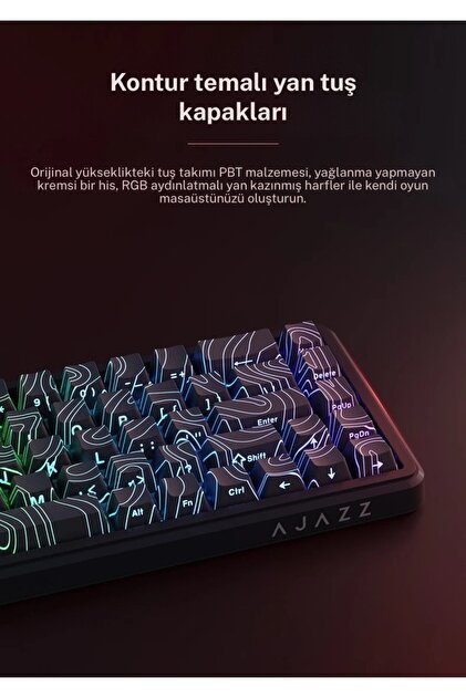 Coverzone Ajazz AK680 Max HE Kablolu Manyetik Switch Klavye-8000Hz