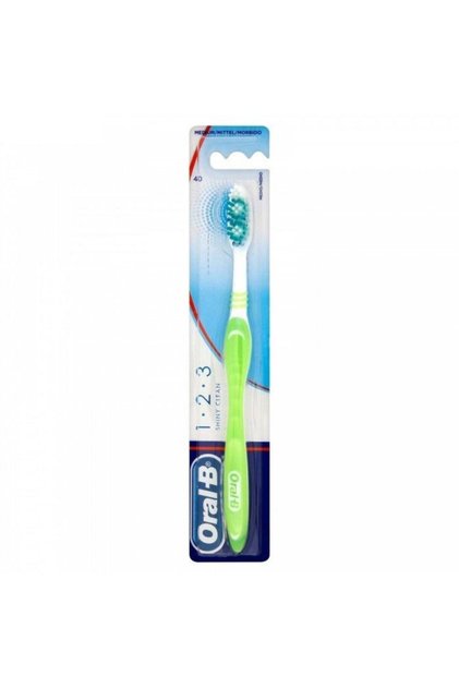 Periuta de dinti Oral-B Shiny Clean, 40, Medium, Verde