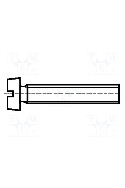 Șurub cu cap cilindric crestat, Bossard 1122908