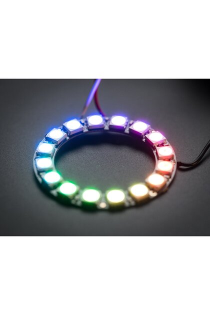 Inel NeoPixel - 16 x LED-uri adresabile RGB WS2812 5050