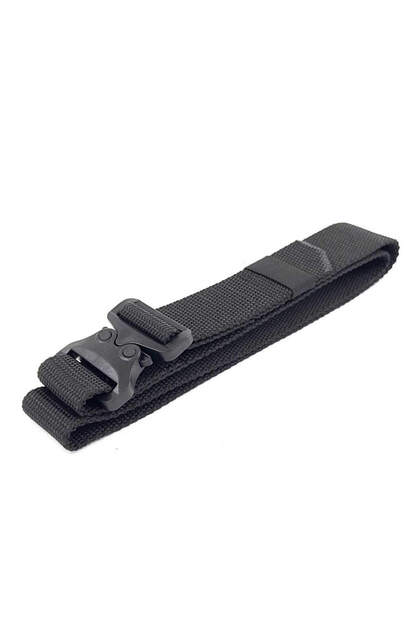 Plastik Tokalı Siyah Tactical Cobra Kemer
