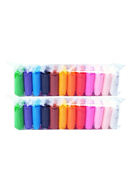 Комплект Smart Plastiline, 24 торбички, с аксесоари за моделиране, многоцветен, + 3 години