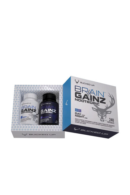 BUCKED UP Brain Gainz Nootropic Lions mane+Same+PQQ+Niacin+
