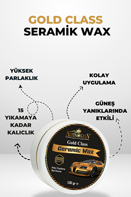 Altınoran Seramik Wax ve Plastik Parlatıcı Seti | Gold Class Oto