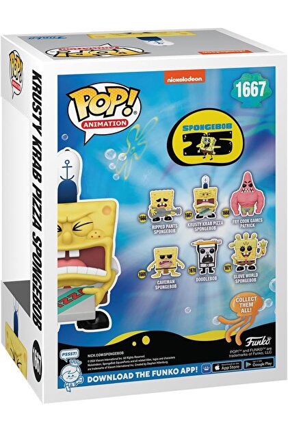 Funko Pop! Peluş: Pizzalı Sünger Bob, 25. Yıl Koleksiyon Oyuncağı