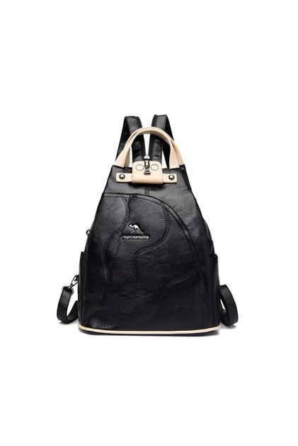 Rucsac dama, Viella GT3592, Negru/Crem