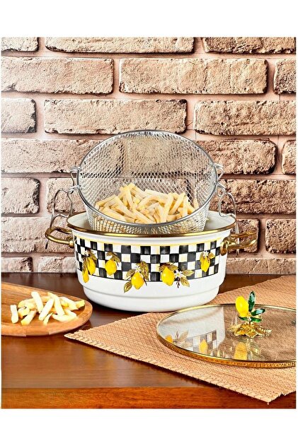 Enameled Linda Frying Pan 22cm Mi̇ss-9663-32