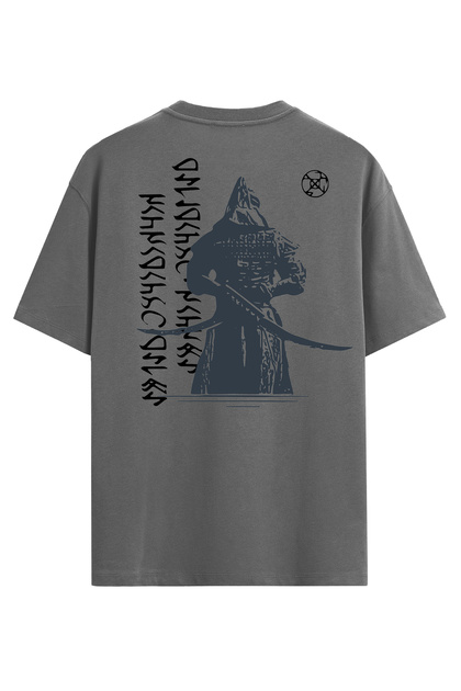 Uniquetex VEK Cengizhan Özel Tasarım Oversize T-shirt Göktürk