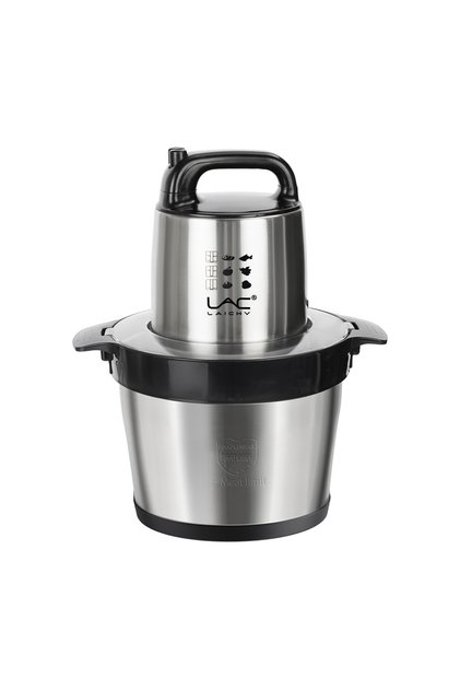 6L Food Chopper,1000W Stainless Steel Food Processor 4 Sharp Blades,2 Speeds ,Non-slip mat