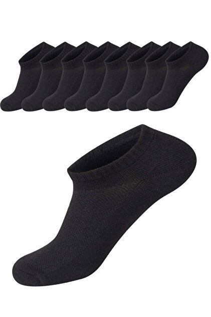 Black Sneakers Socks 8 Pairs Ankle Length
