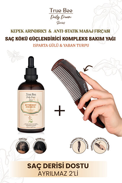 True Bee Daily Dream Series | Saç Kökü Hedefli Onarıcı, Hızlı