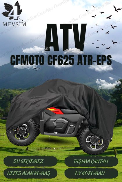 Cfmoto Cf625 Atr-eps Atv Brandası Su Geçirmez Lüx Kalite -siyah